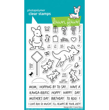 Lawn Fawn Clear Stamps 4X6 - Kanga-rrific LF3344