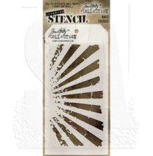 Tim Holtz Layered Stencil 4.125X8.5 - Rays THS003