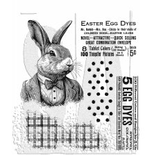 Tim Holtz Cling Stamps 7X8.5 - Mr Rabbit CMS478