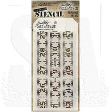 Tim Holtz Layered Stencil 4.125X8.5 - Measured THS012