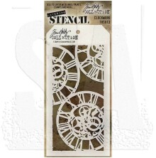 Tim Holtz Layered Stencil 4.125X8.5 - Clockwork THS013