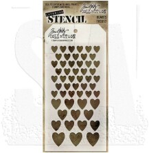 Tim Holtz Layered Stencil 4.125X8.5 - Hearts THS017