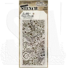 Tim Holtz Layered Stencil 4.125X8.5 - Doily THS018