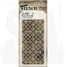 Tim Holtz Layered Stencil 4.125X8.5 - Latticework THS019