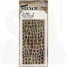 Tim Holtz Layered Stencil 4.125X8.5 - Crocodile THS022