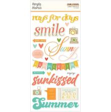 Simple Stories Foam Stickers 41/Pkg - Summer Snapshots