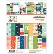Simple Stories Double-Sided Paper Pad 6X8 - Pack Your Bags