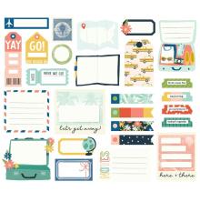 Simple Stories Bits &amp; Pieces Die-Cuts 26/Pkg - Pack Your Bags Journal