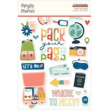 Simple Stories Sticker Book 4X6 12/Pkg - Pack Your Bags