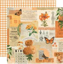 Simple Stories SV Essentials Color Palette Cardstock 12X12 - Orange Collage