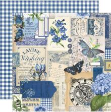 Simple Stories SV Essentials Color Palette Cardstock 12X12 - Blue Collage