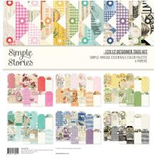 Simple Stories Cardstock Tags Kit 12X12 - SV Essentials Color Palette