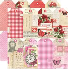 Simple Stories SV Essentials Color Palette 12X12 - Red &amp; Pink Tags