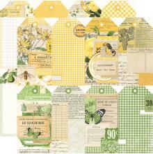 Simple Stories SV Essentials Color Palette 12X12 - Yellow &amp; Green Tags