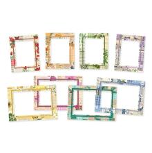 Simple Stories Chipboard Frames 8/Pkg - SV Essentials Color Palette