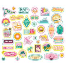 Simple Stories Bits &amp; Pieces Die-Cuts 39/Pkg - Just Beachy Sticker