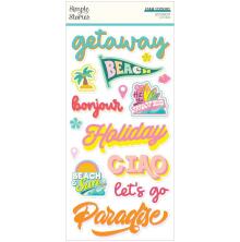 Simple Stories Foam Stickers 33/Pkg - Just Beachy