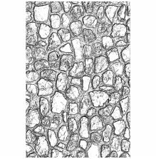 Tim Holtz Sizzix 3-D Texture Fades Embossing Folder - Cobblestone #2 665375