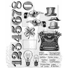 Tim Holtz Cling Stamps 7X8.5 - Curiosity Shop CMS482