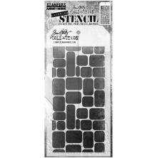 Tim Holtz Layered Stencil 4.125X8.5 - Labels THS178