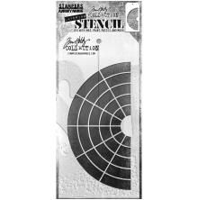 Tim Holtz Layered Stencil 4.125X8.5 - Wheel THS179