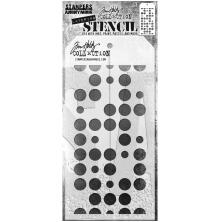 Tim Holtz Layered Stencil 4.125X8.5 - Spots THS180