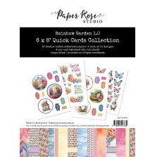 Paper Rose 6X8 Quick Card Kit - Rainbow Garden 1.0