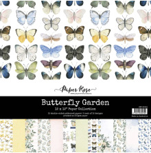 Paper Rose Paper Collection 12x12 - Butterfly Garden