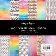 Paper Rose Paper Collection 6x6 - Rainbow Garden Basics