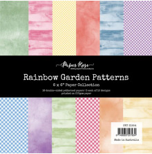 Paper Rose Paper Collection 6x6 - Rainbow Garden Patterns