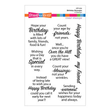 Spellbinders Stampendous Clear Stamp Set - Birthday Messages