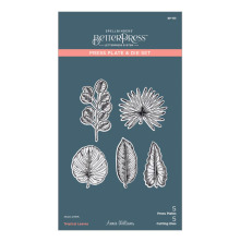 Spellbinders BetterPress Plates &amp; Die Set - Tropical Leaves