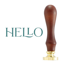 Spellbinders Wax Seal Stamp - Oval Hello