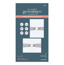 Spellbinders BetterPress Plates &amp; Die Set - Sealed Cord &amp; Faux Seal Sentiments