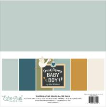 Echo Park Solid Cardstock Kit 12X12 - Special Delivery Baby Boy