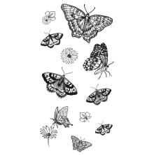 Sizzix Clear Stamp Set - Nature Butterflies 666642
