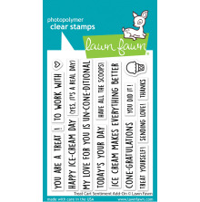 Lawn Fawn Clear Stamps 3X4 - Treat Cart Sentiment Add-On LF3413