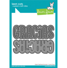 Lawn Fawn Dies - Giant Outlined Gracias LF3448