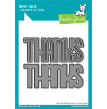 Lawn Fawn Dies - Giant Outlined Thanks LF3447