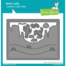 Lawn Fawn Dies - Desert Canyon Backdrop LF3450