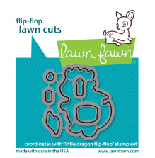 Lawn Fawn Dies - Little Dragon Flip-Flop LF3428