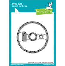 Lawn Fawn Dies - Give It a Whirl Messages: Friends LF3422