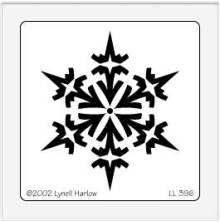Dreamweaver Stencils LL - Gothic snowflake UTGÅENDE