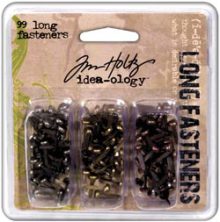 Tim Holtz Idea-Ology Long Fasteners .4375 99/Pkg