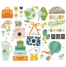 Simple Stories Bits &amp; Pieces Die-Cuts 29/Pkg - Happy Travels Big