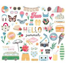 Simple Stories Bits &amp; Pieces Die-Cuts 59/Pkg - Sunny Days