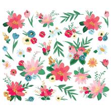 Simple Stories Bits &amp; Pieces Die-Cuts 33/Pkg - Sunny Days Floral