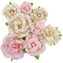 Prima My Sweet Mulberry Paper Flowers 8/Pkg - Friends Always UTGENDE