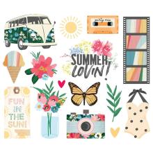 Simple Stories Bits &amp; Pieces Die-Cuts 15/Pkg - Sunny Days Big