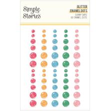 Simple Stories Enamel Dots 60/Pkg - Sunny Days